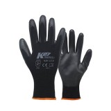 K27 PU-kattega töökindad, mustad, suurus 10, 12 paari | HL Autoosad