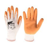K27 latekskattega nailonkindad, oranž/valge, suurus M | HL Autoosad