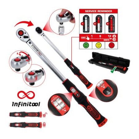 KS Tools 1/4" Infinitool reverseeritav momentvõti 5–25 | HL Autoosad
