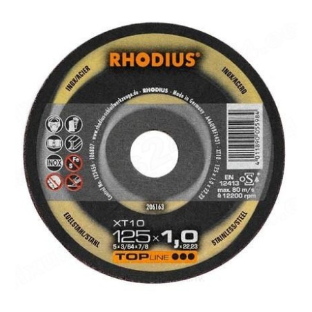 Rhodius XT10 125 x 1,0 lõikeketas | HL Autoosad