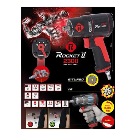 KS Tools Rocket II 1/2″ löökmutrikeeraja, 2300 Nm | HL Autoosad