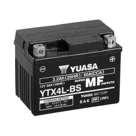 Yuasa 12 V MF VRLA aku YTX4L-BS | HL Autoosad