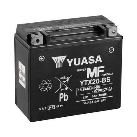 Yuasa YTX20-BS 12 V MF VRLA aku | HL Autoosad