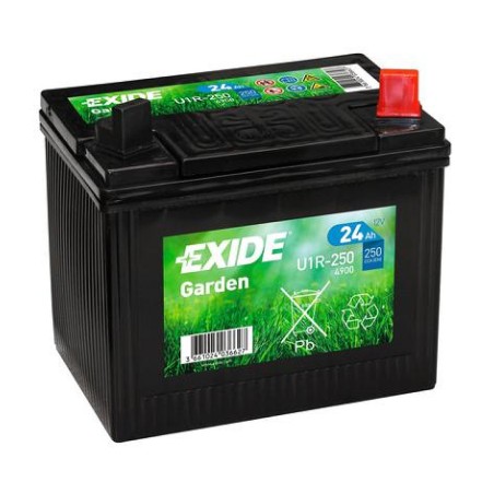 Exide Garden 24 Ah 250 A 197 x 132 x 186 (-/+) | HL Autoosad