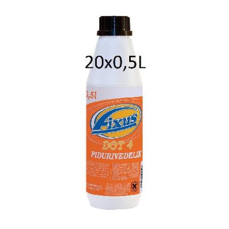 Fixus pidurivedelik DOT4 LV 0,5 L, kast 20 tk | HL Autoosad