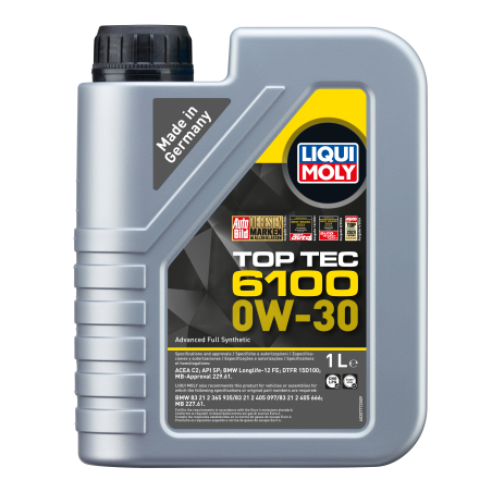 Liqui Moly Top Tec 6100 0W-30 mootoriõli C2 1 L | HL Autoosad