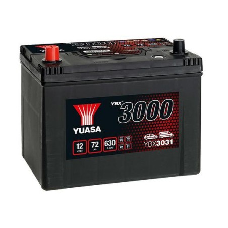 Yuasa YBX3031 12 V 72 Ah 630 A SMF aku 258 x 174 x 225 | HL Autoosad