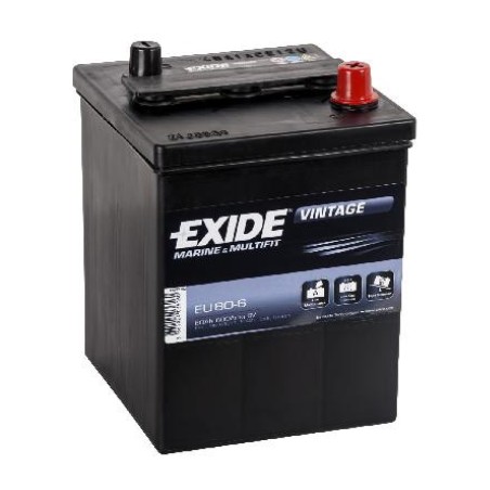Exide 6 V 80 Ah hooldusvaba aku 158 x 165 x 220 mm | HL Autoosad