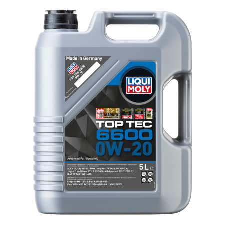 Liqui Moly Top Tec 6600 0W-20 mootoriõli C5/C6 5 L | HL Autoosad