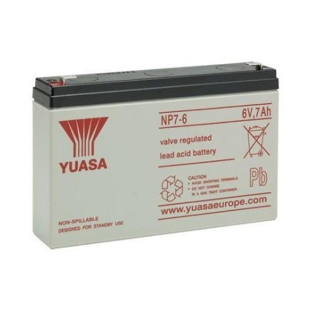 Yuasa NP7-6 6 V 7 Ah pliiaku | HL Autoosad
