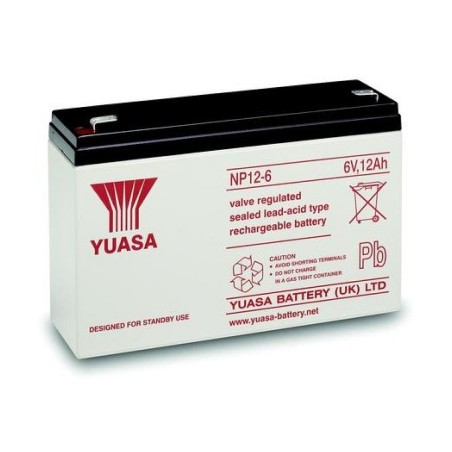 Yuasa NP12-6 6 V 12 Ah pliiaku | HL Autoosad