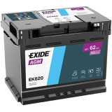 Exide AGM 62 Ah 680 A 242 x 175 x 190 (-/+) | HL Autoosad