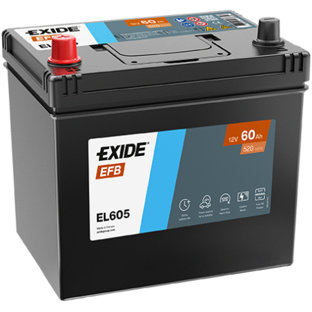 Exide EFB 60 Ah 520 A 230 x 173 x 222 (+/-) | HL Autoosad