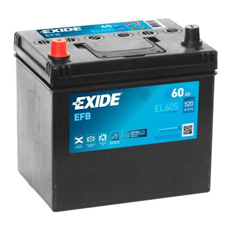 Exide EFB 60 Ah 520 A 230 x 173 x 222 (+/-) | HL Autoosad