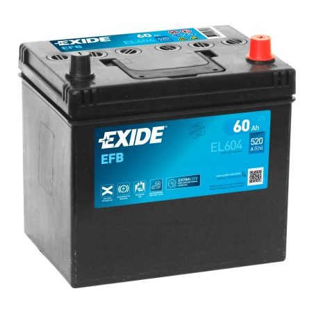 Exide EFB 60 Ah 520 A 230 x 173 x 222 (-/+) | HL Autoosad