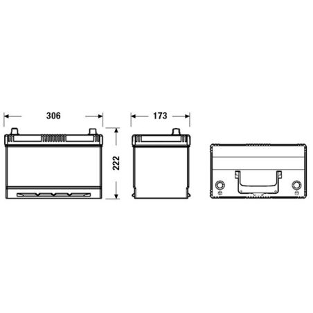 Exide EFB 95 Ah 800 A 306 x 173 x 222 (+/-) | HL Autoosad