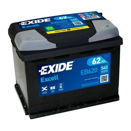 Exide Excell 62 Ah 540 A 242 x 175 x 190 (-/+) | HL Autoosad