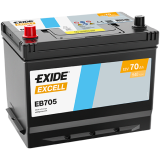 Exide Excell 70 Ah 540 A 266 x 172 x 223 (+/-) | HL Autoosad