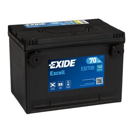 Exide Excell 70 Ah 740 A 260 x 180 x 186 (+/-) USA | HL Autoosad