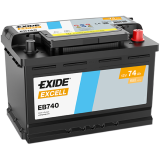 Exide Excell 74 Ah 680 A 278 x 175 x 190 (-/+) | HL Autoosad