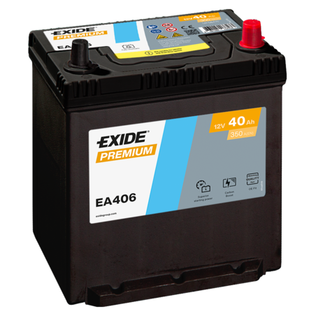 Exide Premium 40 Ah 360 A 187 x 127 x 220 (-/+) | HL Autoosad