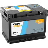 Exide Premium 61 Ah 600 A 242 x 175 x 175 (-/+) | HL Autoosad
