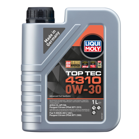 Liqui Moly Top Tec 4310 0W-30 mootoriõli C2 1 L | HL Autoosad