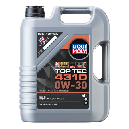 Liqui Moly Top Tec 4310 0W-30 mootoriõli C2 5 L | HL Autoosad