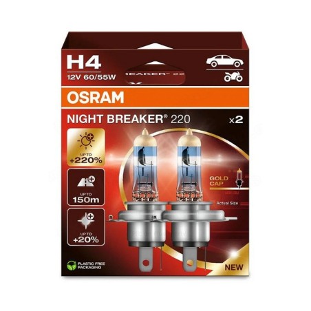 Osram Night Breaker 220 H4 12 V 60/55 W, 2 tk | HL Autoosad