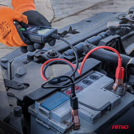 AMiO digitaalne akutester 2–220 Ah, 6V/12V/24V | HL Autoosad