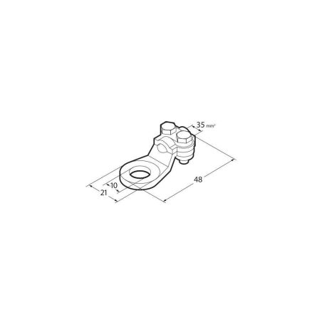 Lampa toitekaabli otsikud, 2 tk 12/24 V 35 mm² | HL Autoosad