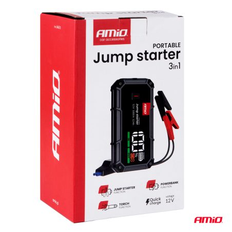 AMiO 3-ühes käivitusseade 12 V 12 Ah 1000 A | HL Autoosad