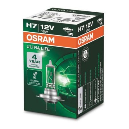 Osram Ultra Life H7 55 W 12 V autolamp, 1 tk | HL Autoosad
