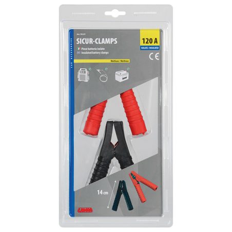 Lampa käivitusjuhtme näpitsad 120 A 14 cm isoleeritud | HL Autoosad