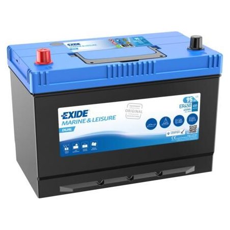 Exide Dual 95 Ah 650 CCA 310 x 175 x 225 (+/-) | HL Autoosad