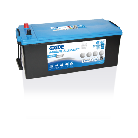 Exide DualAGM 180 Ah 900 CCA 515 x 225 x 225 (+/-) | HL Autoosad