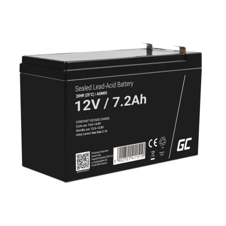 Green Cell 12 V 7,2 Ah AGM 151 x 65 x 98 mm | HL Autoosad