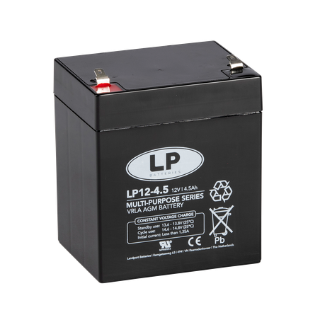 LP Batteries LP aku 12 V 4,5 Ah AGM 90 x 70 x 101 mm | HL Autoosad