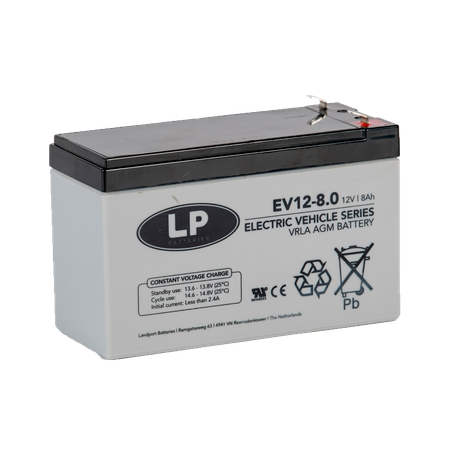 LP Batteries LP EV aku 12 V 8 Ah AGM 151 x 65 x 94 mm | HL Autoosad