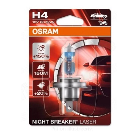 Osram Night Breaker Laser H4 60/55 W + 150% | HL Autoosad
