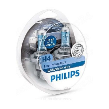 Philips H4 WhiteVision Ultra 4200K 60/55 W 12 V | HL Autoosad
