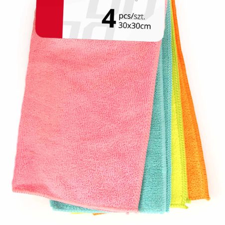 AMiO mikrofiiber puhastuslapid, 4 tk, 30 x 30 cm | HL Autoosad