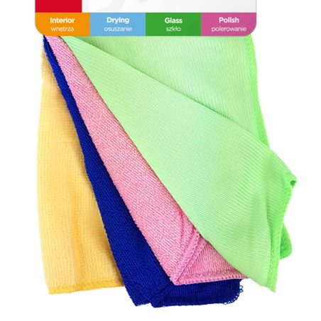 AMiO mikrofiiber puhastuslapid, 4 tk, 30 x 30 cm | HL Autoosad