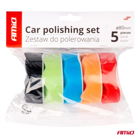 AMiO auto poleerimiskettad, 5 tk, Ø 80 mm | HL Autoosad