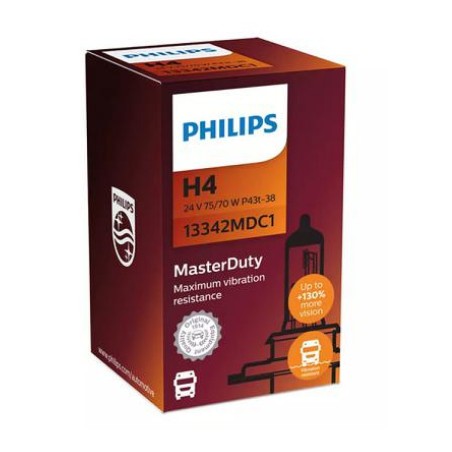 Philips MasterDuty H4 24 V 75/70 W autolamp, 1 tk | HL Autoosad