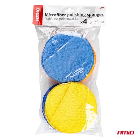 AMiO puhastus-poleerimiskäsnade komplekt 4 x 125 | HL Autoosad
