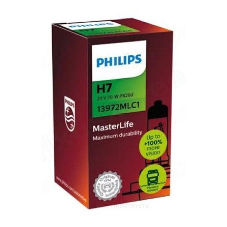 Philips H7 MasterLife 24 V 70 W PX26d, 1 tk | HL Autoosad