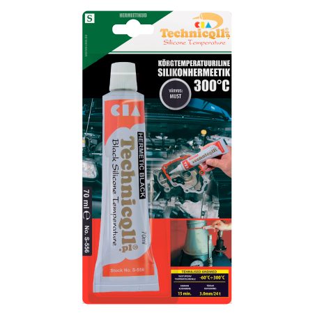 Technicqll silikoonhermeetik, must, 70 ml | HL Autoosad