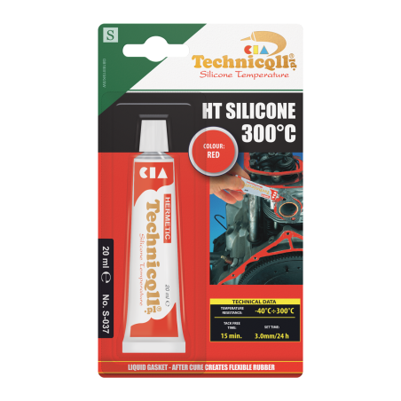 Technicqll silikoonhermeetik, punane, 20 ml | HL Autoosad