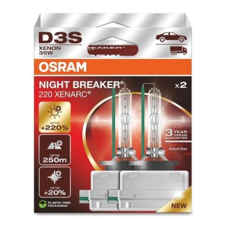 Osram D3S Night Breaker 220 xenoonpirnid 35 W, paar | HL Autoosad